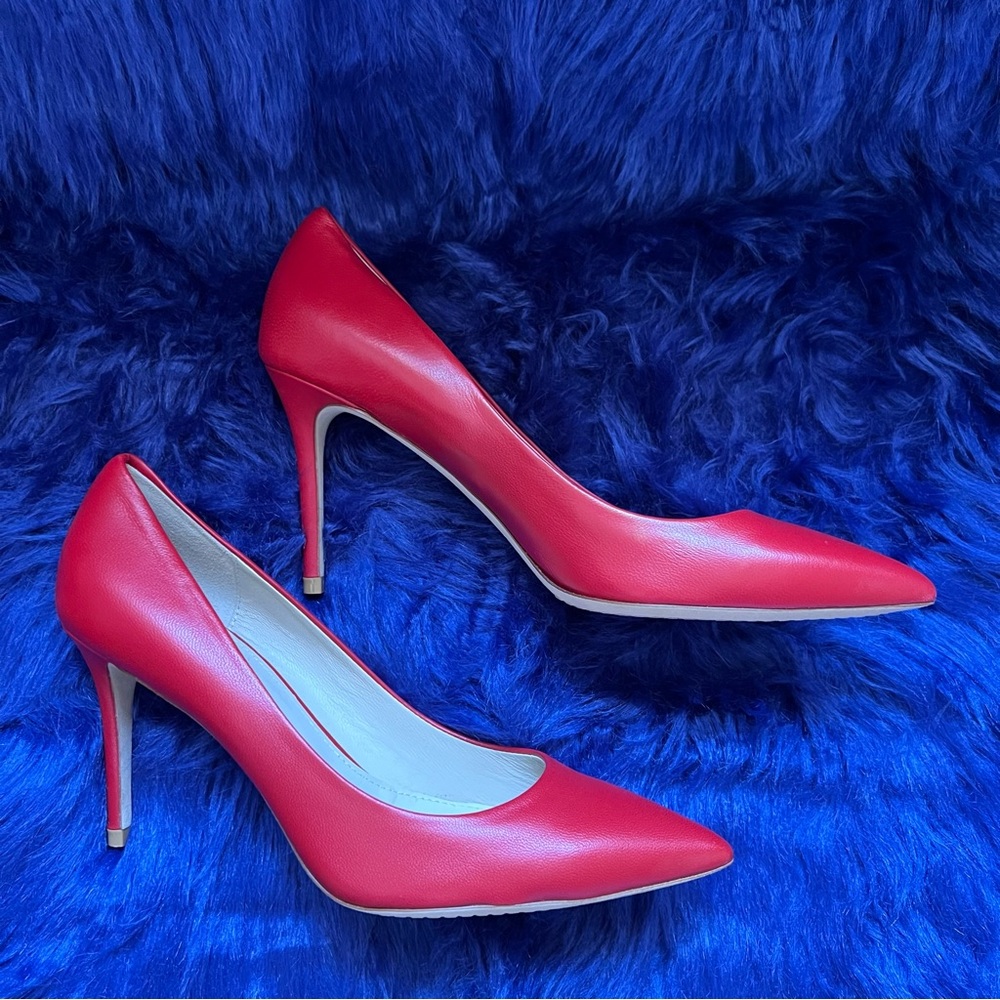 New! THEORY Demeura Nappa Leather Stiletto Pumps Heels - Picture 5 of 10